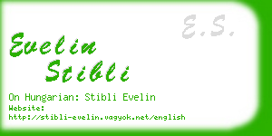 evelin stibli business card